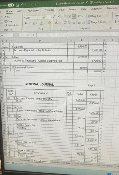 supplies on account from Local Got it All, $325. \\ \hline &