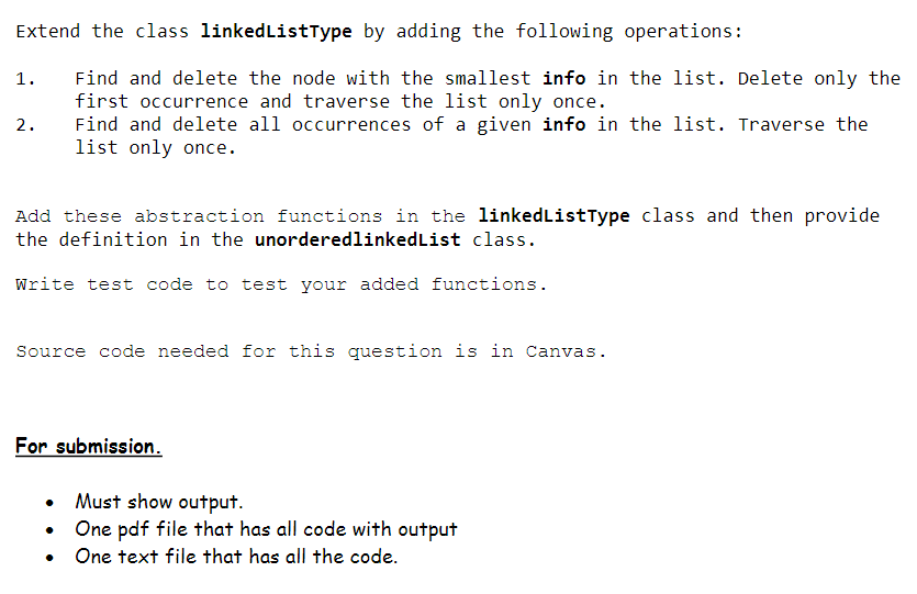  // Unorderded LinkedList program // // What was modified on March