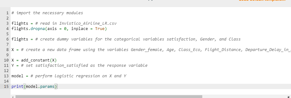  Please answer the question in python according to the template so