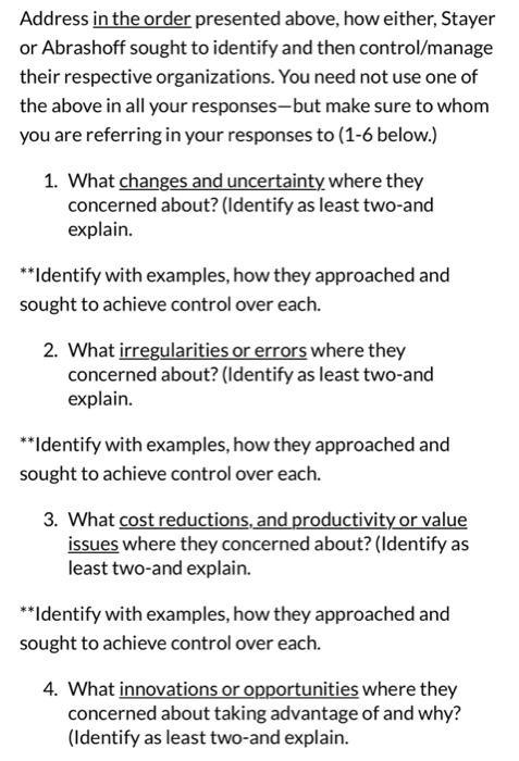 given in Learning Objective 16.1 for why CONTROL is required in an