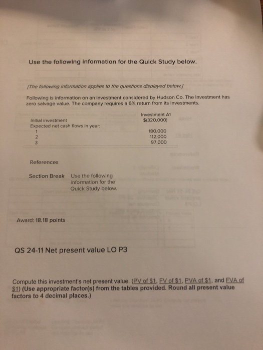 is considering two alternative projects. Project 1 requires an initial investment of