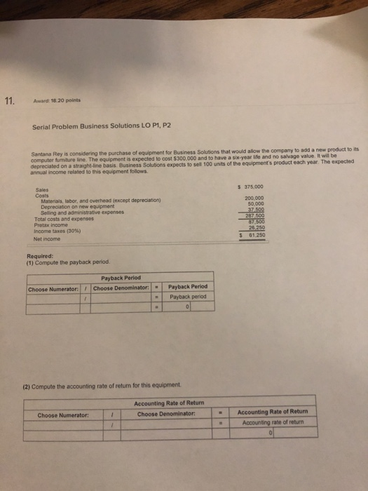 value of cash flows of $6 million. 1. Compute the profitability index