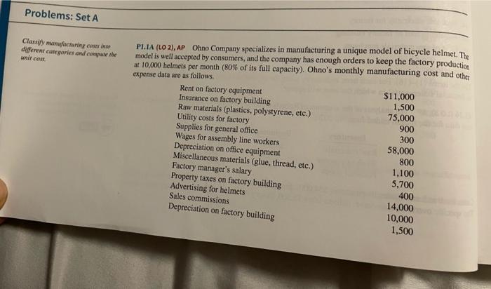  Problems: Set A Classify manufacturing chi different categories and compare the