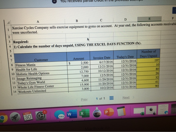 I need more help with the EXCEL "IF", etc. formulas Xercise Cycles