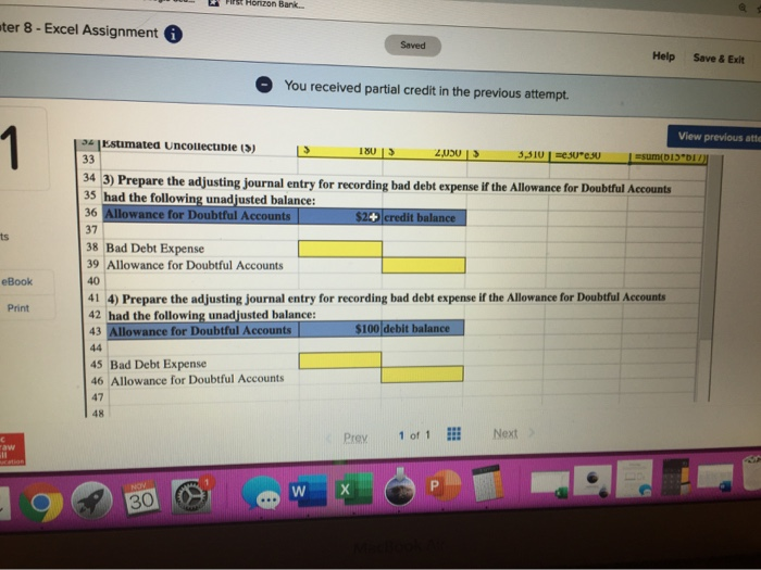 Controller has asked you to help prepare the Aging of Accounts Receivable