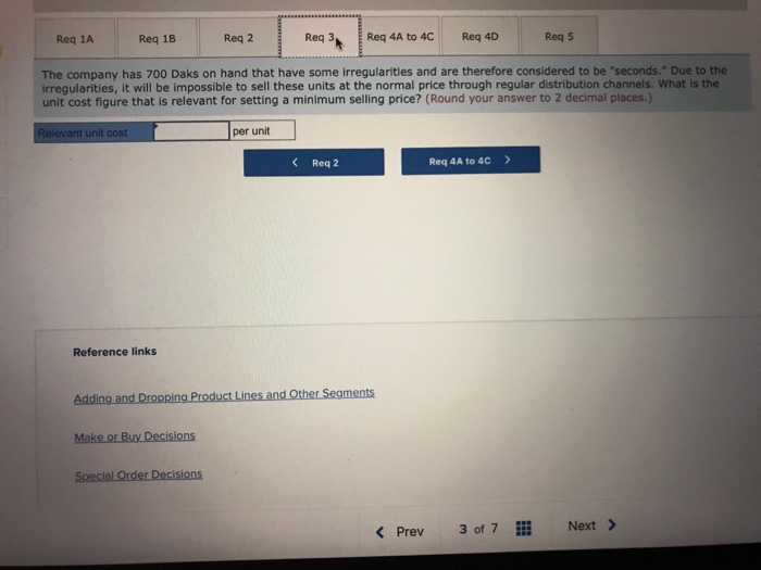 produces and sells 85,000 Daks each year at a selling price of