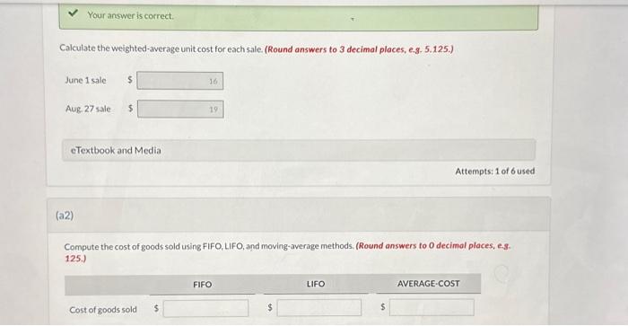 E2-D2 includes the following purchases. On June 1, Sunland sold 20 units,