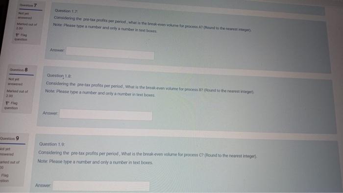 Variable Cost Process per Year per Unit A 131092 2.40 4.80 B