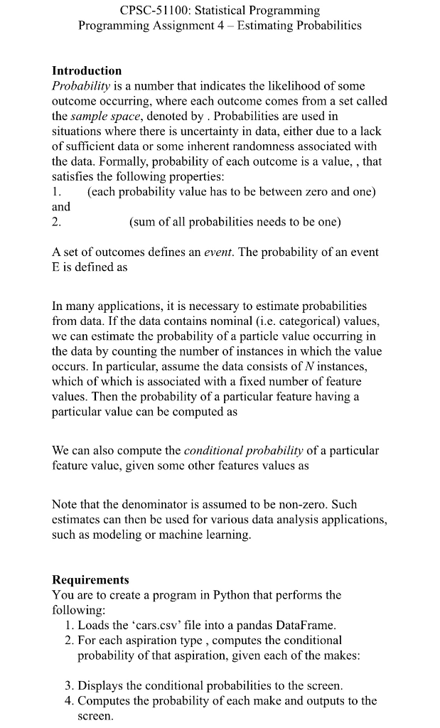  Attached first is the program that needs to be solved. The