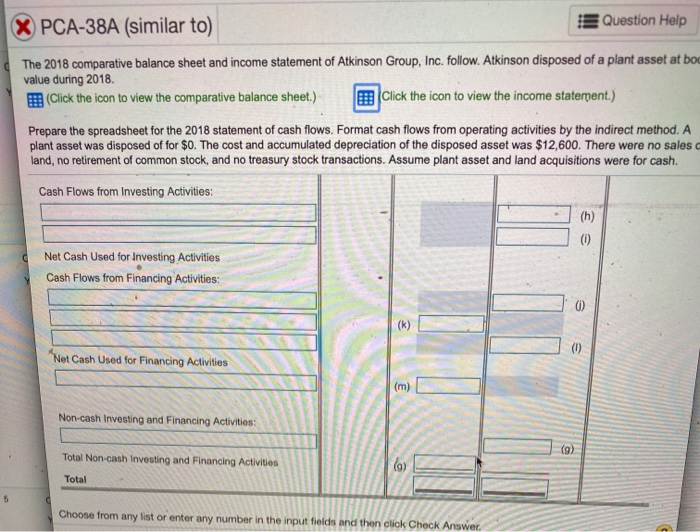 Assets: Land 15,000 Plant Assets 40,100 120,710 (19,910) 111,310 (17,310) Accumulated Depreciation
