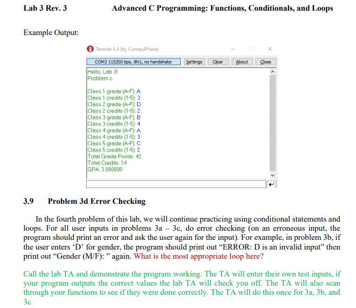 help, Thank you. 3.7 Problem 3b Daily Calorie Expenditure Calculator In the