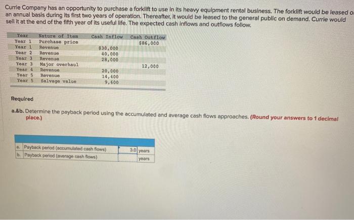  the answer is not 4.0 years or 4.14. plz help Currle