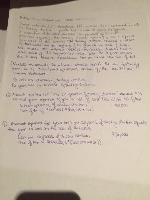 the last two entries on the last page on the income statement.
