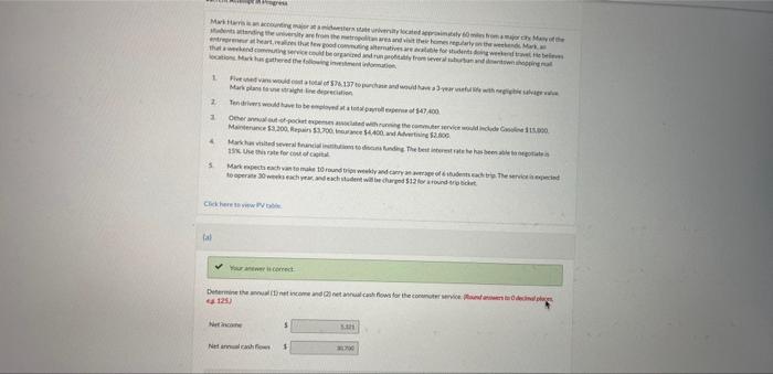period and (2) the annual rate of return. (Round answers to 2