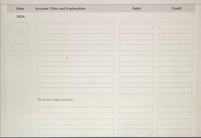 the following transactions in May and June 2024: 2024 May 1 The