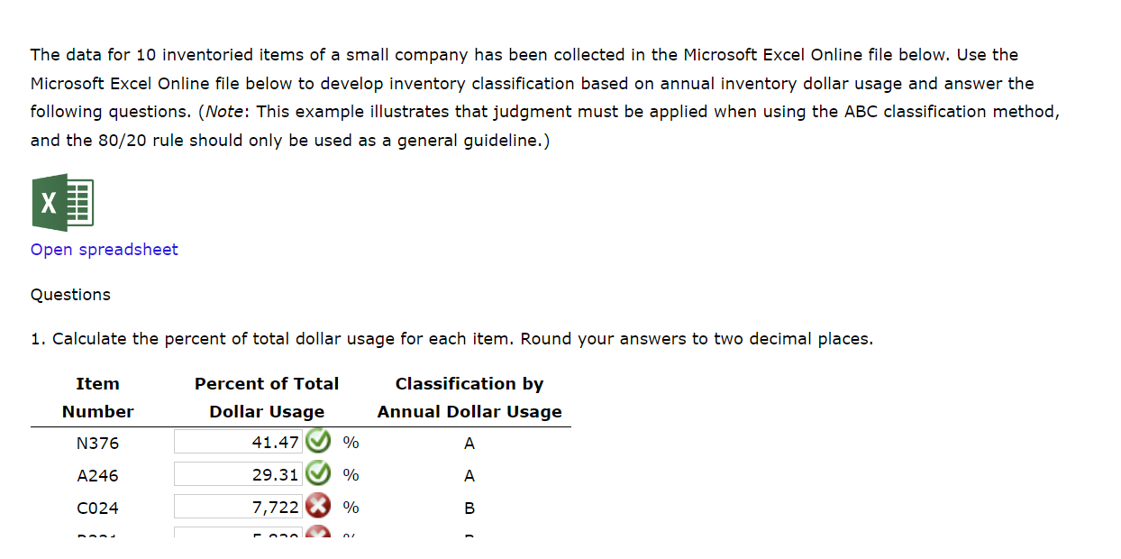  2. What is the total projected annual dollar usage? Round your