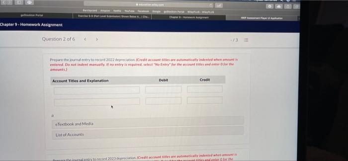Current Attempt in Progress Crane Company purchased a delivery truck for $40.000