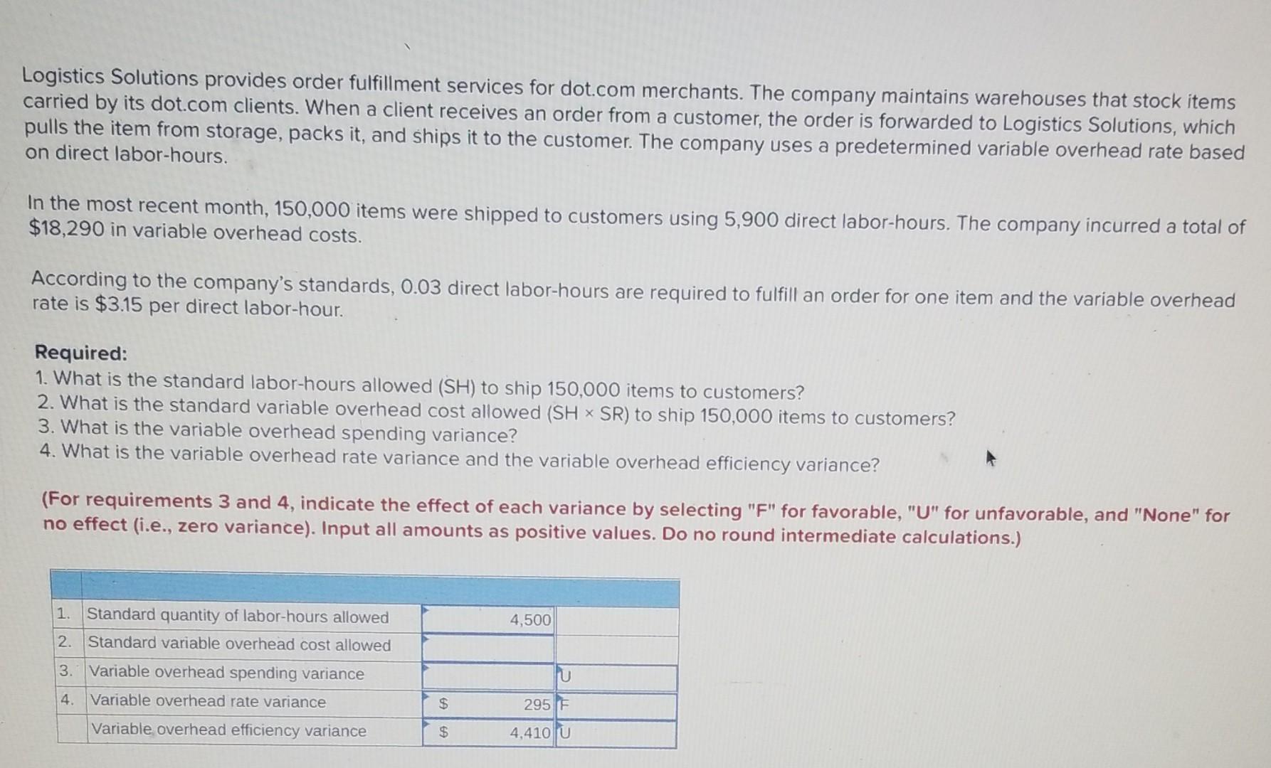  Logistics Solutions provides order fulfillment services for dot.com merchants. The company