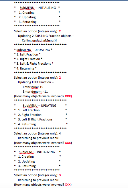 C++ Here are the instructions listed below followed by the required output