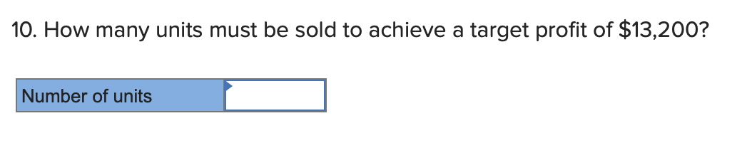increase to 1,001 units, what would be the increase in net operating