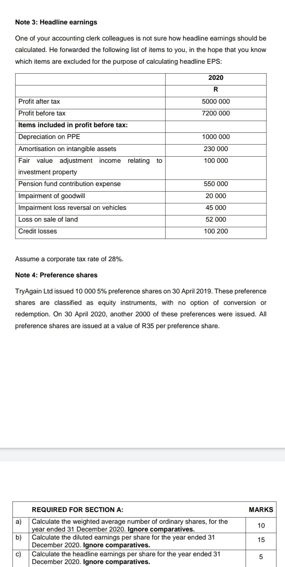 per share report. You were recently employed as their new accounting clerk,