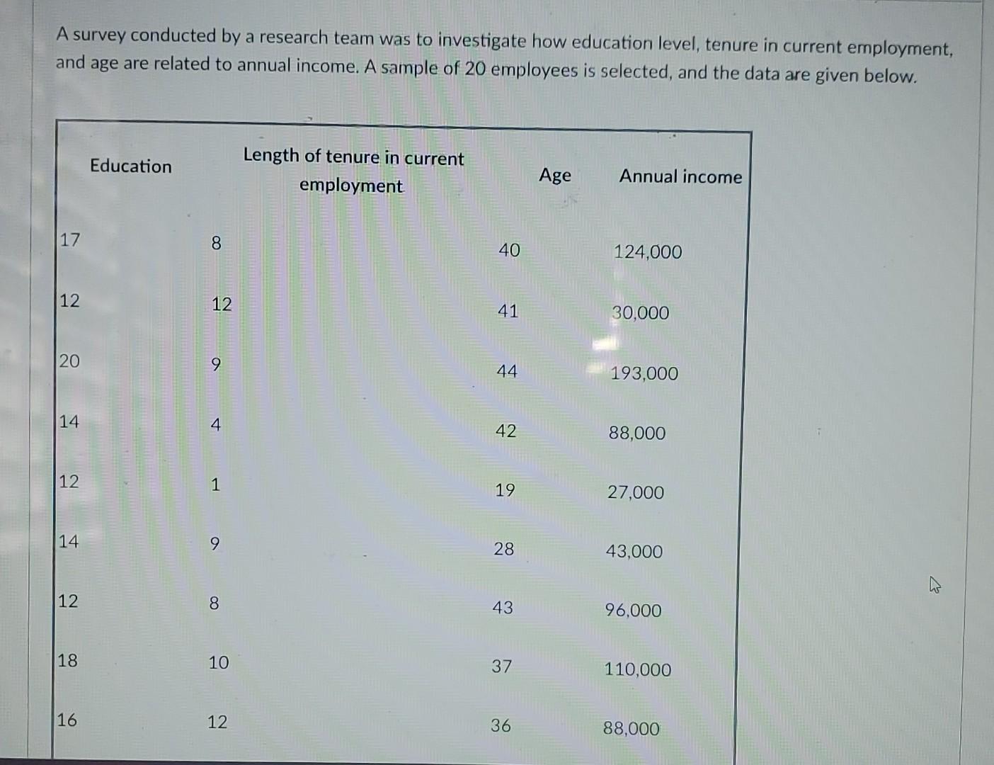 how do you calculate from the selection below? Please explaine. A survey