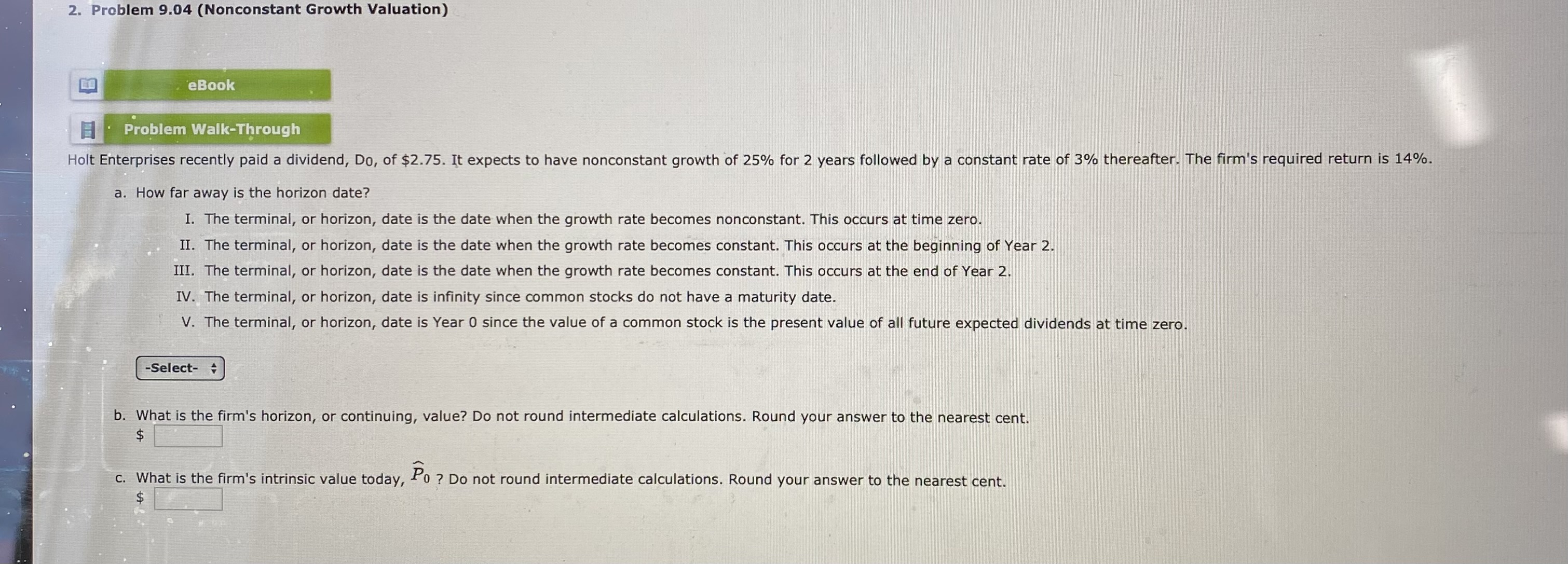 Can someone please help me with this. Thanks 2. Problem 9.04 (Nonconstant