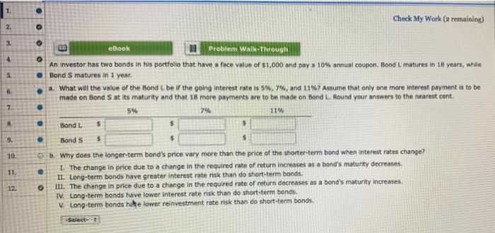  1 Check My Work (a remaining) 2. 3. CO 4 5.