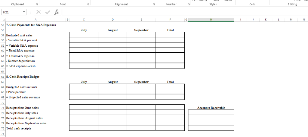 sheets of metal. October production is budgeted for 15.125 units. Required: Prepare