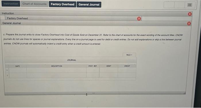 year. Enter the amount as a positive value. Factory overhead is by