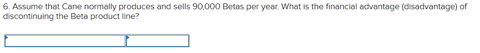 called Alpha and Beta that sell for $120 and $80, respectively. Each