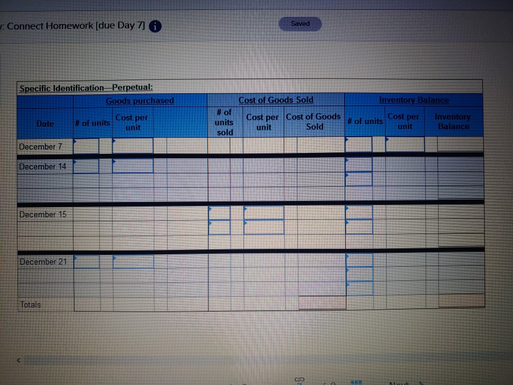 Trey Monson starts a merchandising business on December 1 and enters into