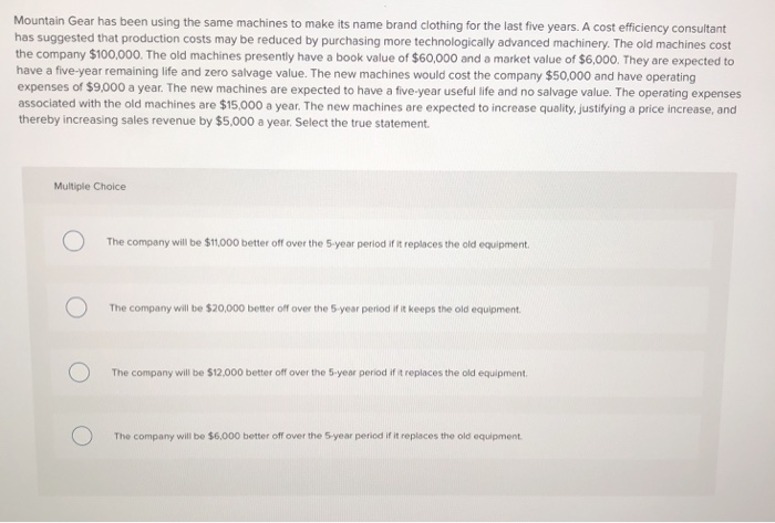  Mountain Gear has been using the same machines to make its