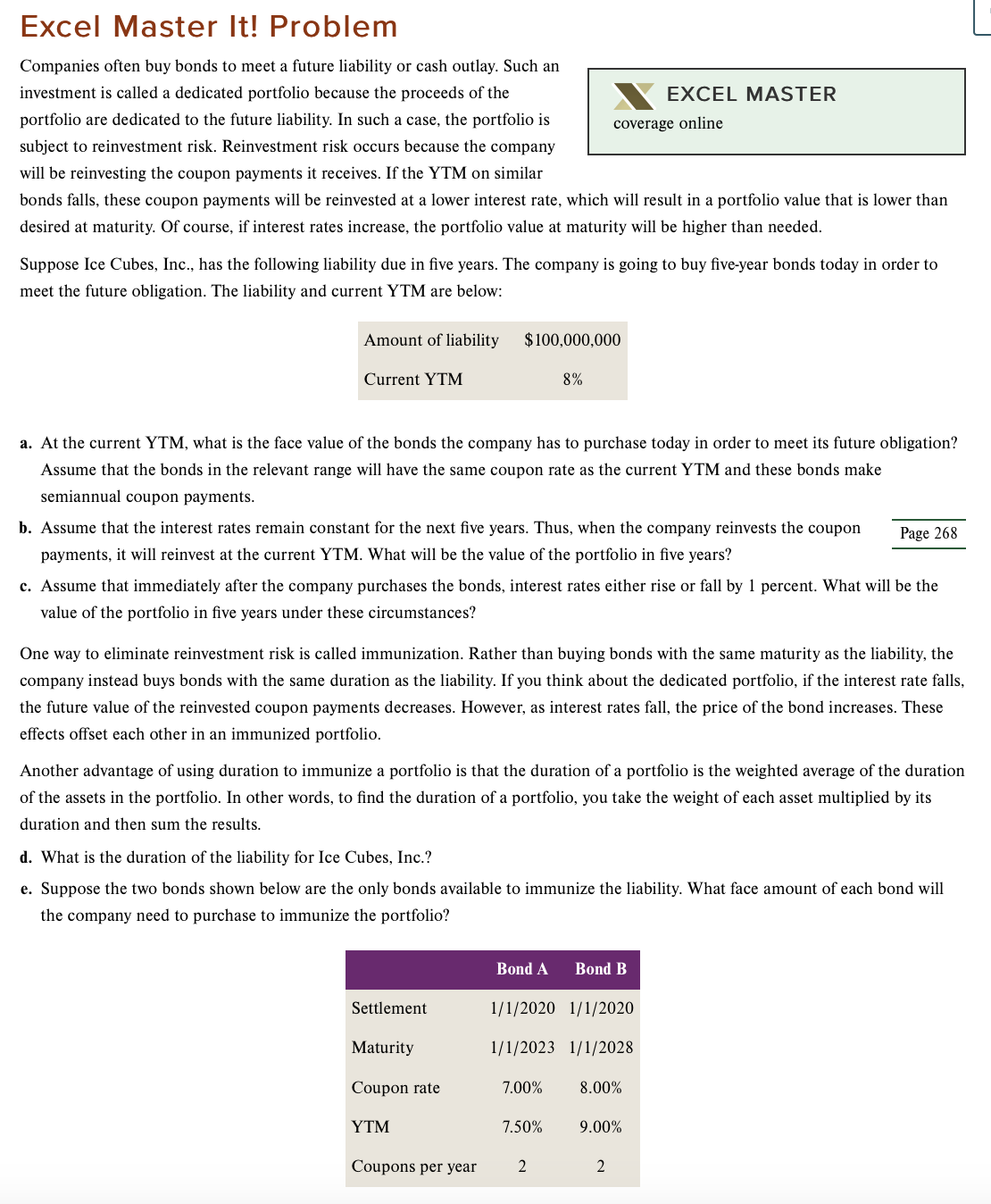 Can you please solve this in Excel and provide formulas and answers