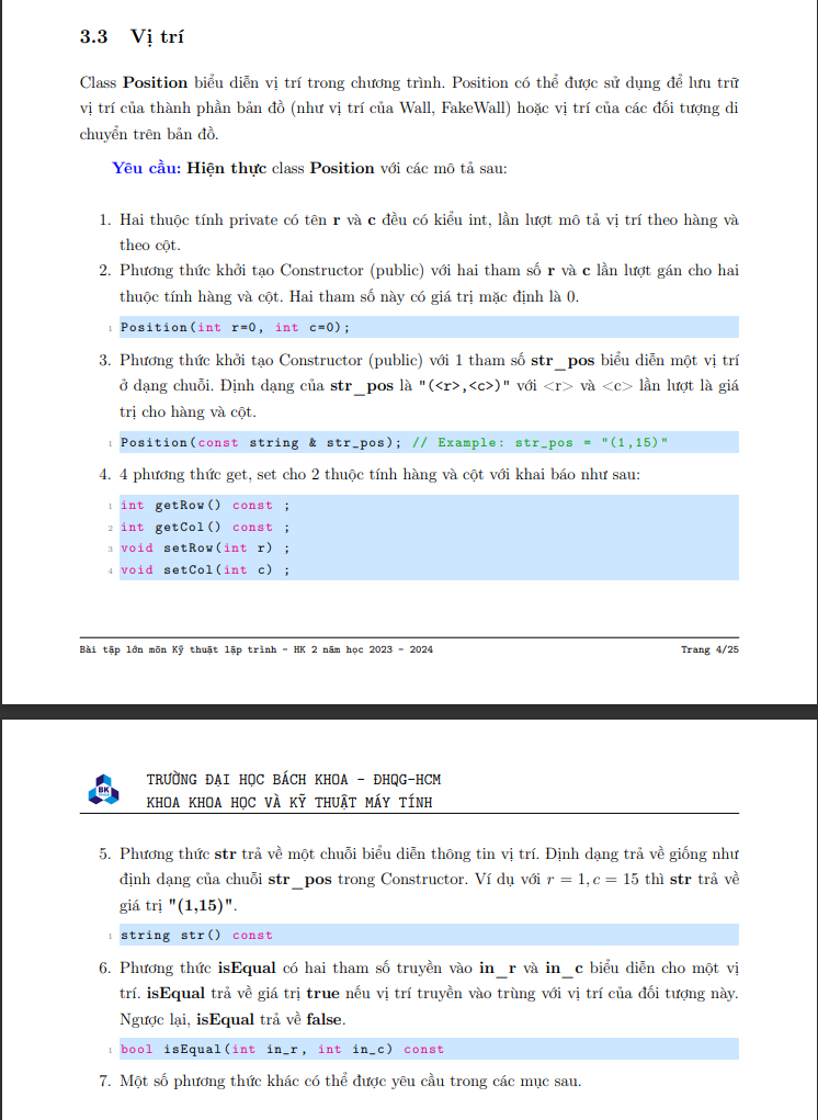  3.3 V tr Class Position biu din v tr trong chng