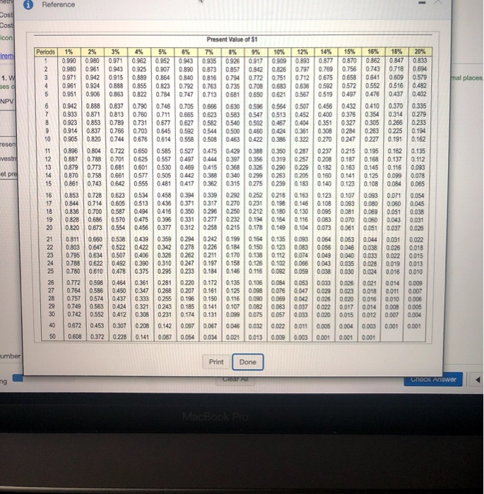 in the following projects Project A. Costs $275,000 and offers eight annual