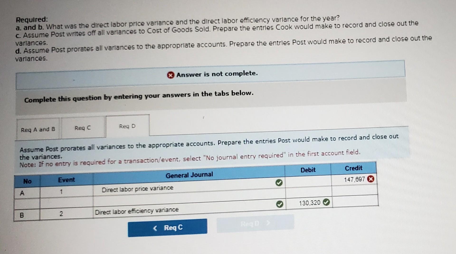 the beginning of the year that allowed 0.25 hours of direct labor