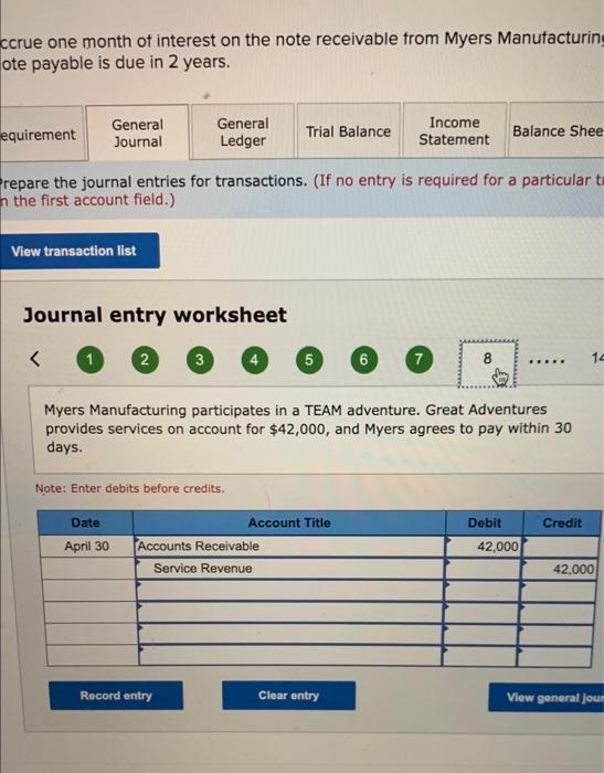 e first account field.) Journal entry worksheet Record the closing entry for