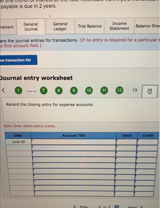 Note payadie is aue in years. Choose the appropriate accounts to complete