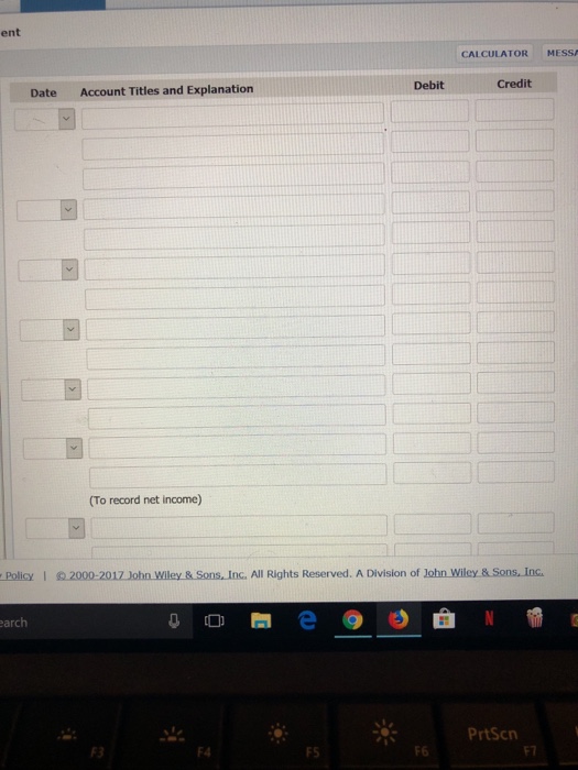accounts and post the journal entries to the stockholders equity accounts. 3)