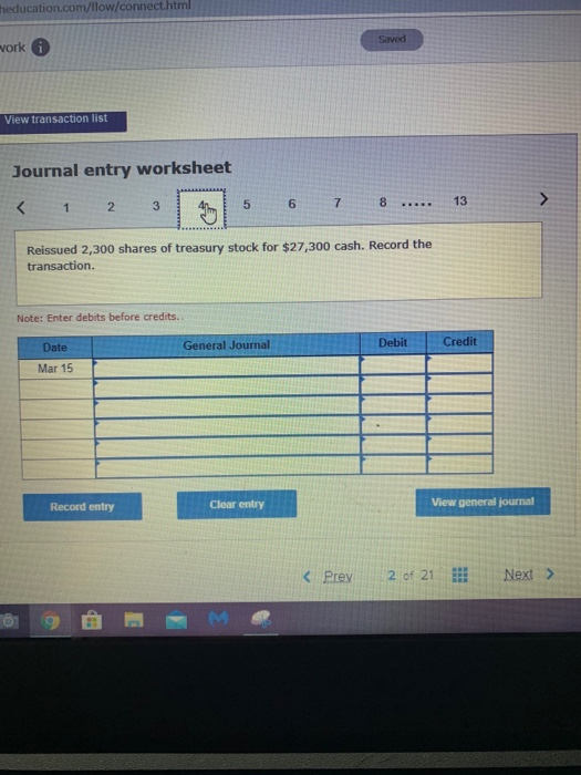 The company entered into the following transactions during the year. Jan. 15