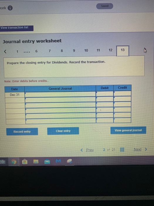 a customer who went bankrupt. Dec. 29 Recorded $260.000 of service revenue,