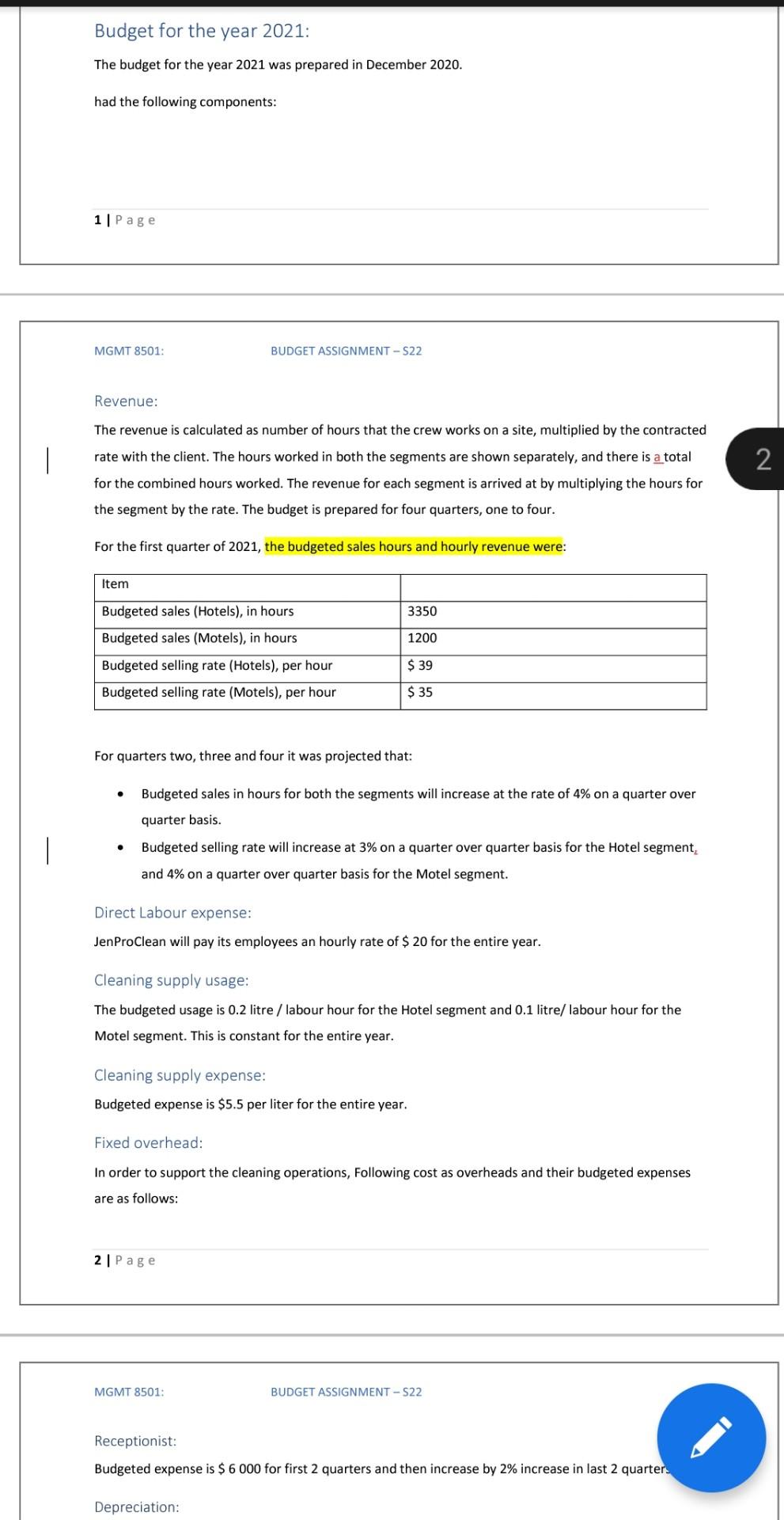  can you please solve it on a excel sheet with formulas.