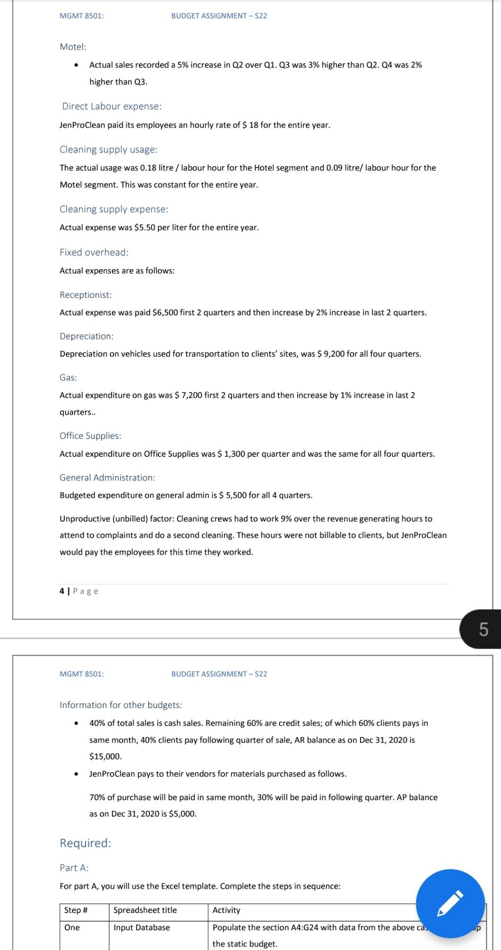 2021 was prepared in December 2020. had the following components: 1P age