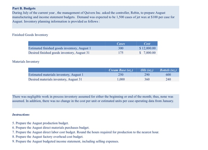 already answered problems #1-4, my data is below. Problems #5-#9 are listed