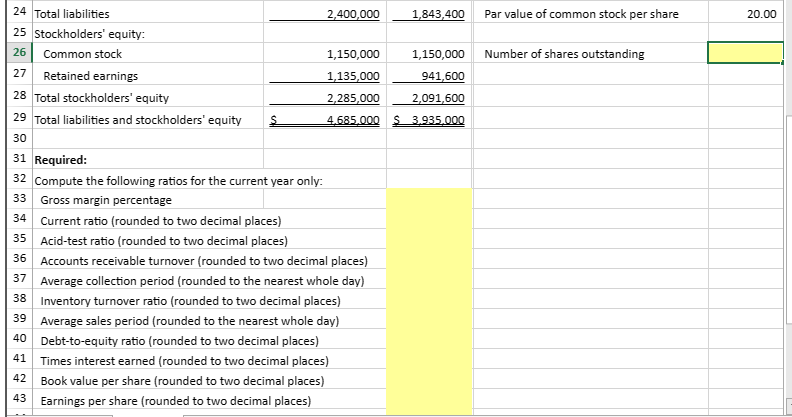 management purposes. 3. Compute and interpret financlal ratios that managers use for