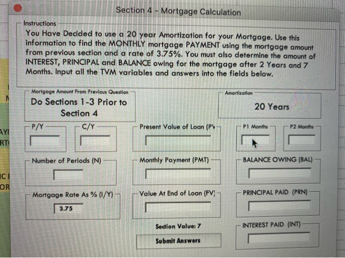 find answers for 4-5 it is the same question but different sections
