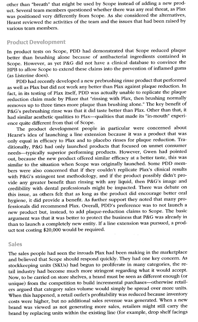 marketing effort for Scope, Procter \& Gamble's (P\&G) brand in the mouthwash