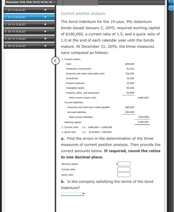 sheet of Nilo Company at the end of two recent fiscal years: