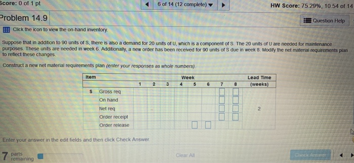 of Y and 2 unts of Z One firm mandatures all items.